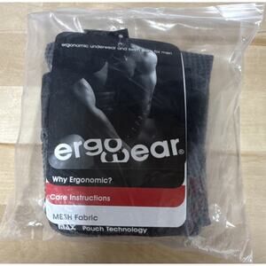 Ergowear Max Mesh Midcut Boxer Brief Mesh Grey Men's Underwear Size M